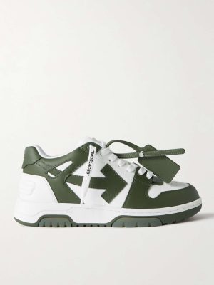 Off White Out Of Office Sneakers Khaki