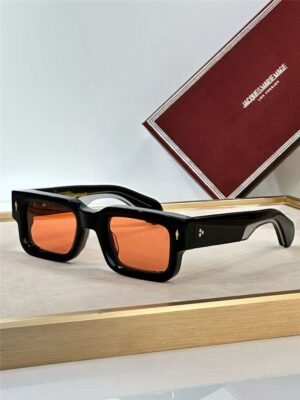 Jacques Marie Mage Zonnebril Black Orange