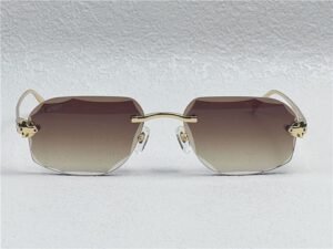 Cartier Zonnebril CT0058O Gold Brown