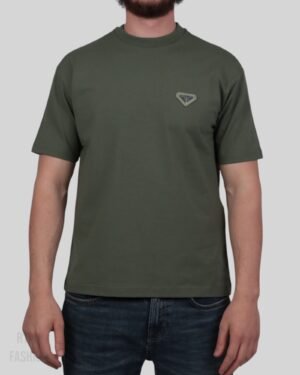 Prada Technical Logo T-Shirt Khaki