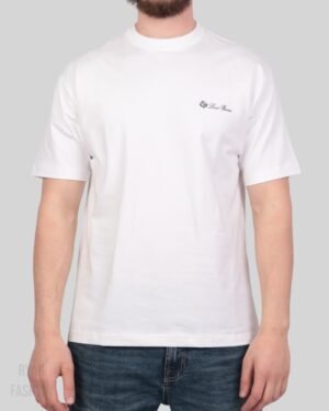 Loro Piana Chest Logo T-Shirt White