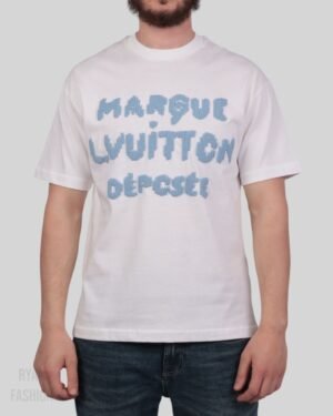 Louis Vuitton Embroidered Signature T-Shirt White