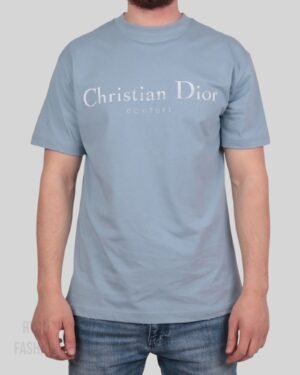 Dior Couture Relaxed Fit T-Shirt Blue