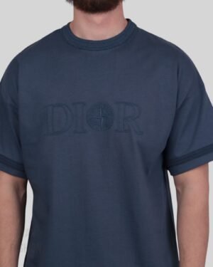 Dior X Stone Island Oversized T-Shirt Blue