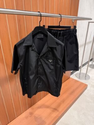 Prada Re-Nylon Short Set Black