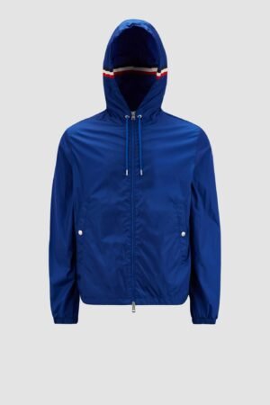 Moncler Grimpeurs Hooded Windbreakers Blue