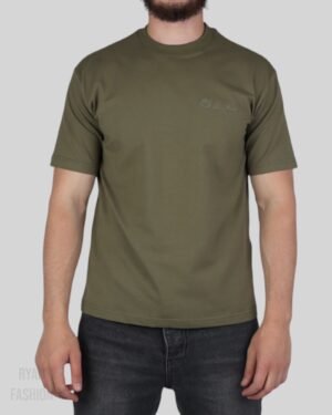 Loro Piana Embroidered Classic T-Shirt Khaki