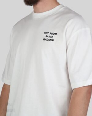 Drôle De Monsieur Slogan T-Shirt White