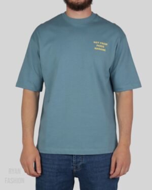 Drôle De Monsieur Slogan T-Shirt Blue