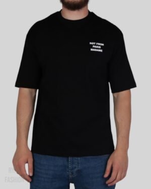 Drôle De Monsieur Slogan T-Shirt Black