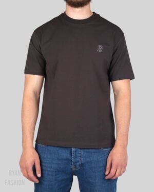 Brunello Cucinelli Logo T-Shirt Brown