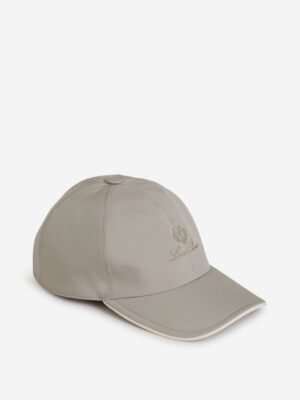Loro Piana Logo Baseball Cap Light Grey
