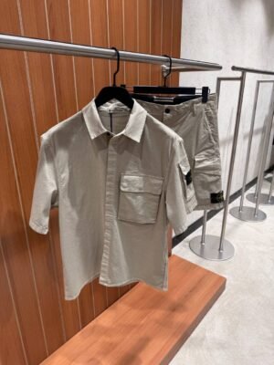 Stone Island Short Sleeve Summer Set Beige