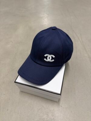 Chanel Baseball Logo Cap Navy