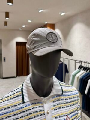Stone Island Nylon Metal Cap Grey Beige