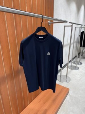 Moncler Classic Logo T-Shirt Navy Blue