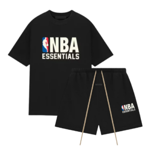 Fear Of God Essentials NBA Black White Summer Set