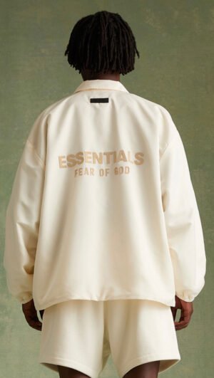 Essentials Fear Of God Coach Jacket Beige