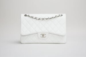 Chanel Jumbo Flap Bag Caviar White