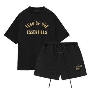 Fear Of God Essentials FW24 Black Yellow Summer Set