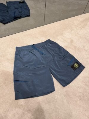 Stone Island Cargo Nylon Metal Shorts Blue
