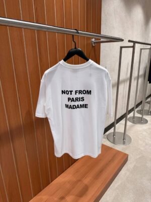 Drôle De Monsieur Slogan T-Shirt White