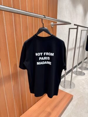 Drôle De Monsieur Slogan T-Shirt Black