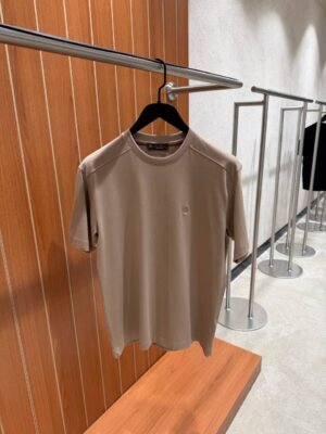 Loro Piana Embroidered Logo T-Shirt Milky Brown