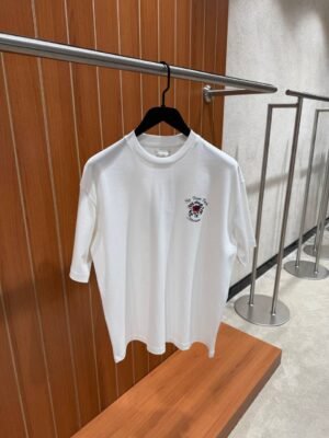 Drôle De Monsieur Slogan Rose T-Shirt White