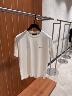 Loro Piana Chest Logo T-Shirt Beige