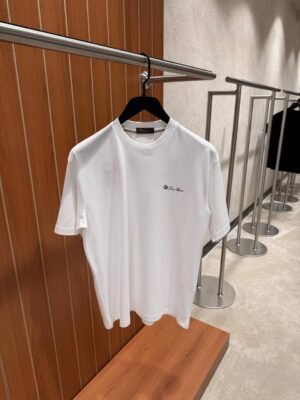 Loro Piana Chest Logo T-Shirt White