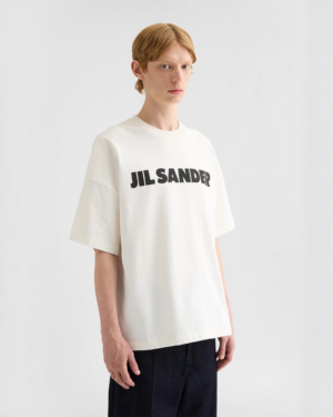 Jil Sander Logo T-Shirt Ecru