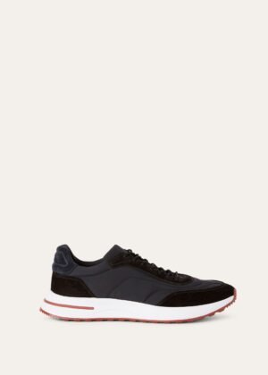 Loro Piana Week end Walk Storm System Black Suede