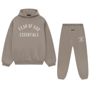 Fear Of God Essentials Tracksuit FW24 Heather Grey Arch