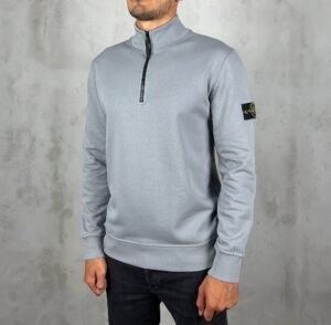 Stone Island Half Zipped Sweater Smoke Grey