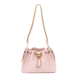 Chanel Caviar Quilted Mini 25 Handbag Light Pink