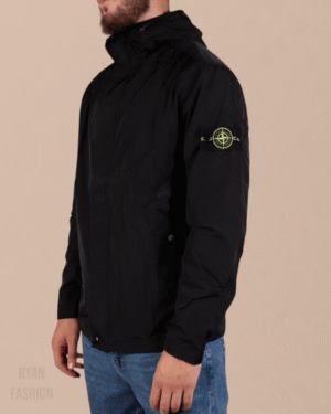 Stone Island Garment Dyed Crinkle Reps Jacket Black