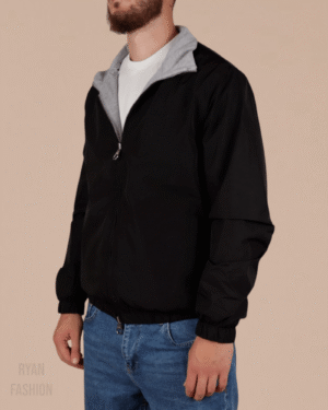Loro Piana Windmate Reversible Bomber Jacket Black/Grey
