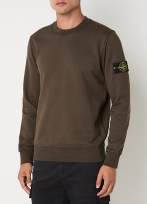 Stone Island Logo Sweater Brown