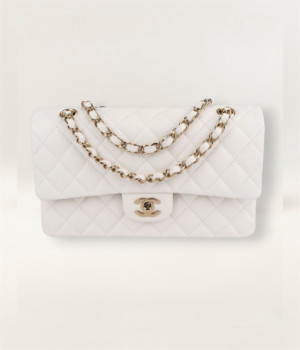 Chanel Medium Classic Flap Handbag White