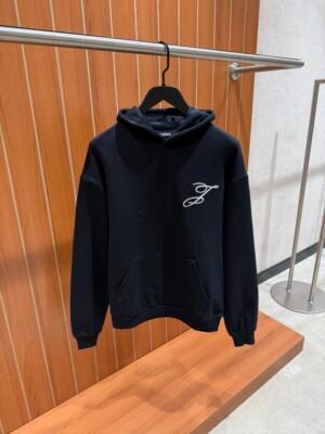 Jacquemus Embroidered The Logo Hoodie Black