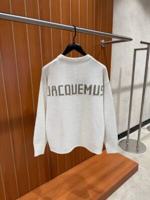Jacquemus The Pavane Knitted Sweater Beige