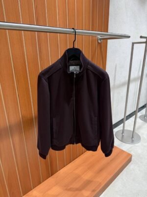 Brunello Cucinelli Silk & Wool Jacket Brown
