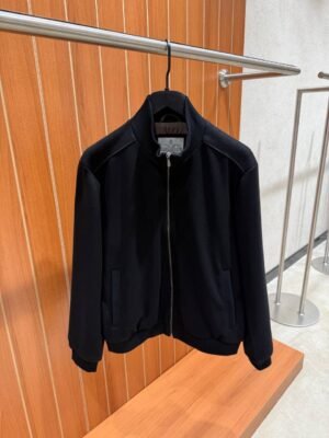 Brunello Cucinelli Silk & Wool Jacket Black